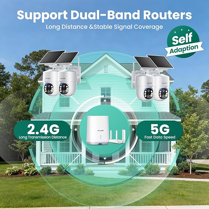 SOLIOM- 5MP Security Cameras Wireless Outdoor, No Subscription, 4-Cam Pack - Image 8