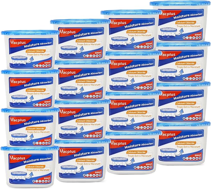 Vacplus Moisture Absorbers 16 Pack, 10.5 Oz, Humidity Absorber Boxes Attracts by Vacplus
