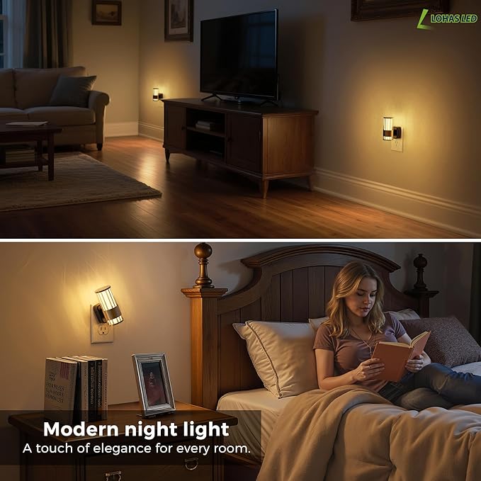 L LOHAS LED Night Light, Automatic Night Lights Plug into Wall, 0-100LM - Image 6