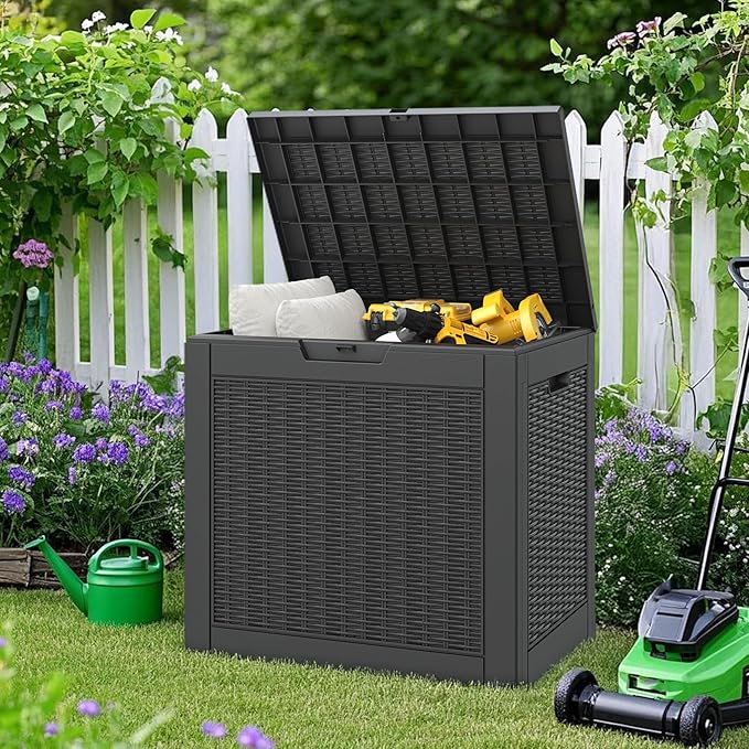 NUNU LAB 35 Gallon Outdoor Storage Box Waterproof, Outside Package Delivery - Image 2