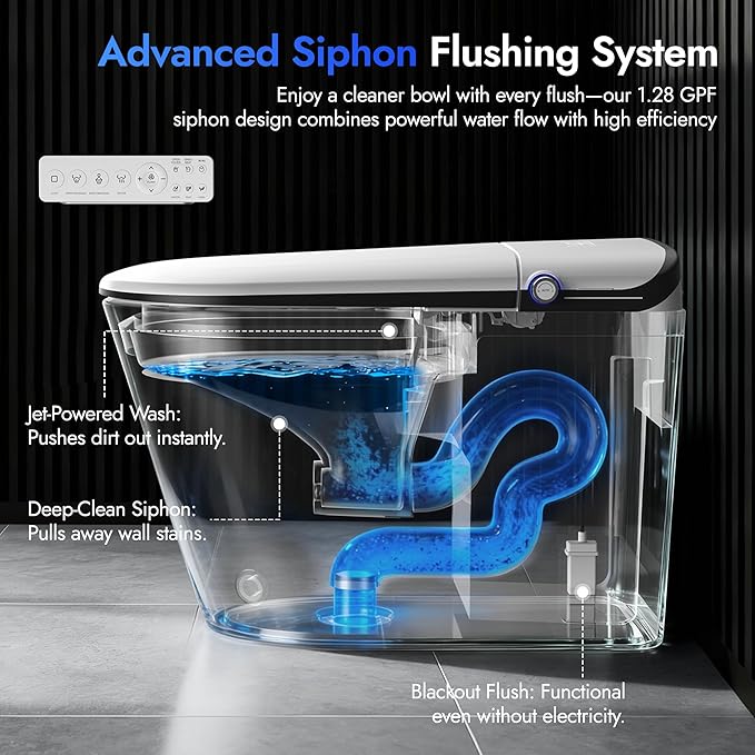 WANSID Elongated Smart Toilet - Image 4