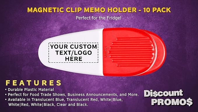 10 Magnetic Memo Holders Set - Image 2