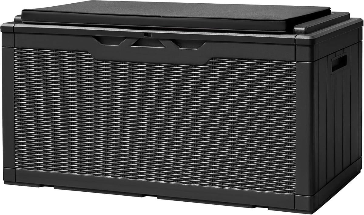 devoko 100 gallon deck box waterproof outdoor storage, main product view