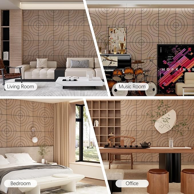 ARMURO 4 Packs Acoustic Wall Panels - Image 8