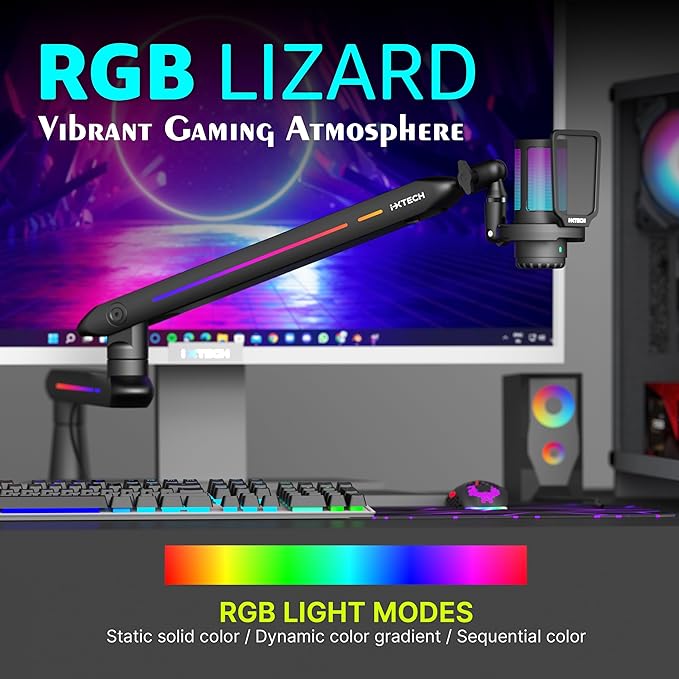 IXTECH RGB Low Profile Boom Arm - Image 2
