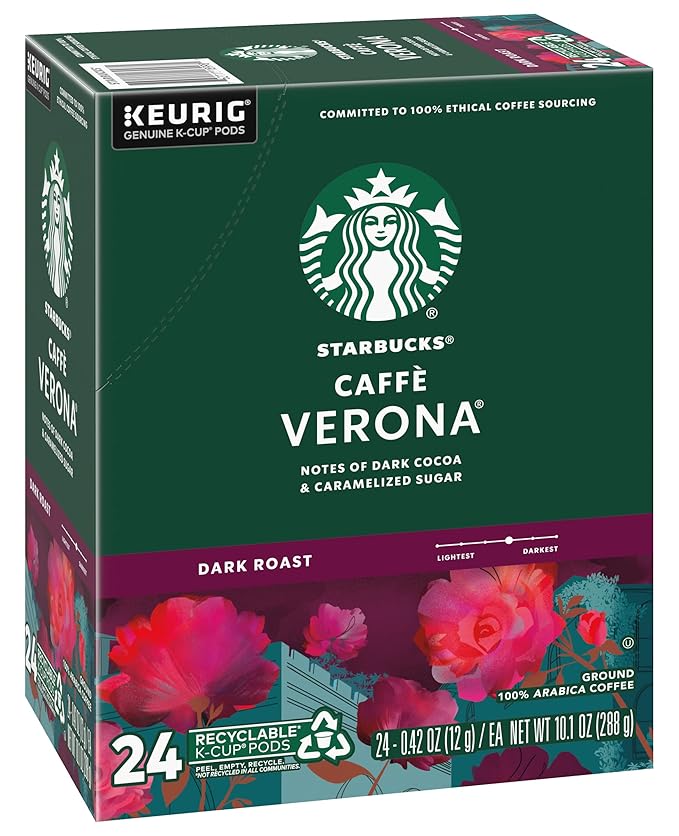 Starbucks Coffee K-Cup Pods, Caffè Verona, Dark Roast Coffee, Notes of Dark - Image 4