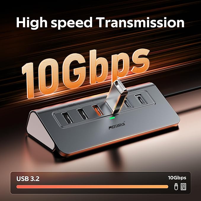 USB C Hub Ethernet, 10-in-1 USB C Docking Station - Image 3