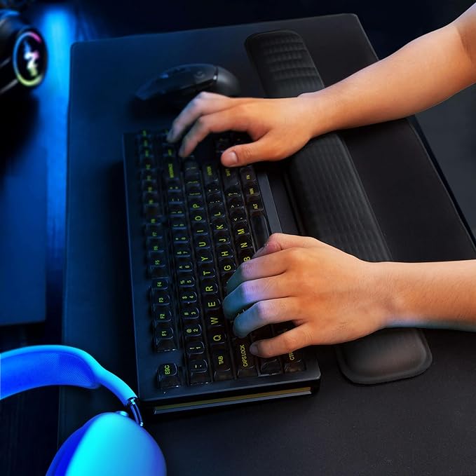 MEKASS Ergonomic Mouse Wrist Rest, Premium Memory Foam Mouse Wrist Pad Support - Image 8