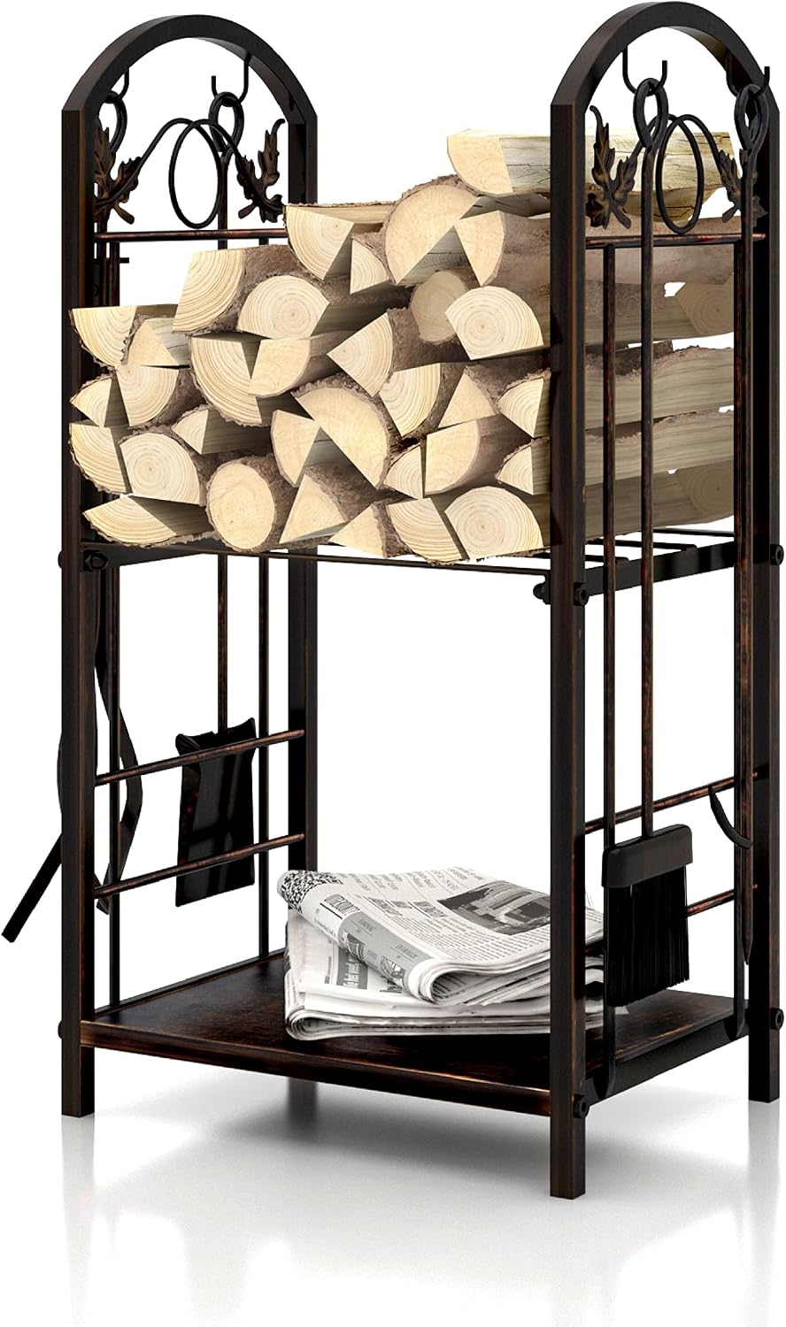 firewood racks with fireplace tools 30 inch retro, main product view