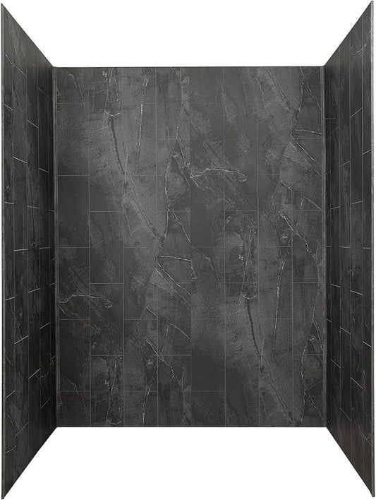 Palisade 78in x 60in x 32in Waterproof Vinyl Shower Surround Kit by PalisadeWallTilesandPlanks