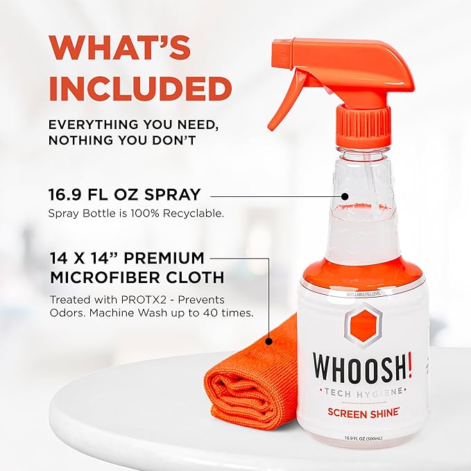 WHOOSH! Screen Shine Pro 16.9 fl oz Refillable Screen Cleaner - Image 2
