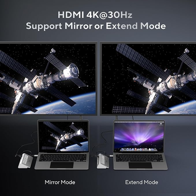 P9 USB C Docking Station, intpw 9-in-1 USB C Hub - Image 4