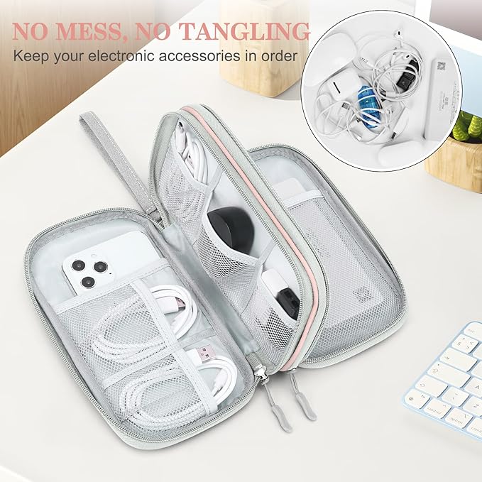 FYY Electronic Organizer, Travel Cable Organizer Bag Pouch Electronic - Image 5