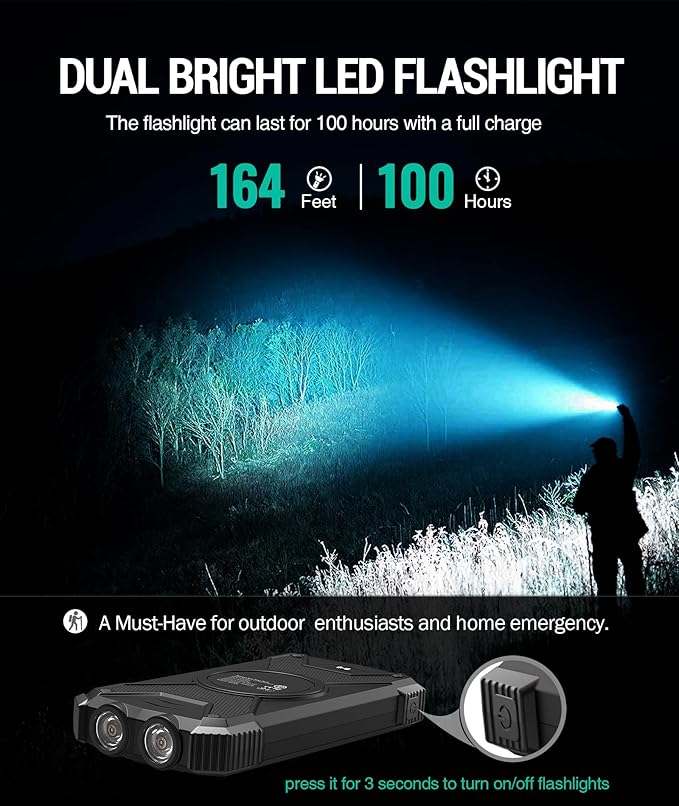 BLAVOR Solar Power Bank 10, Portable Wireless Charger, 20W Fast Charging - Image 7