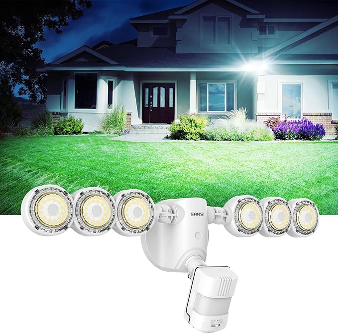 SANSI 55W Motion Sensor Outdoor Lights 7000LM Super Bright LED Security Lights by SANSI