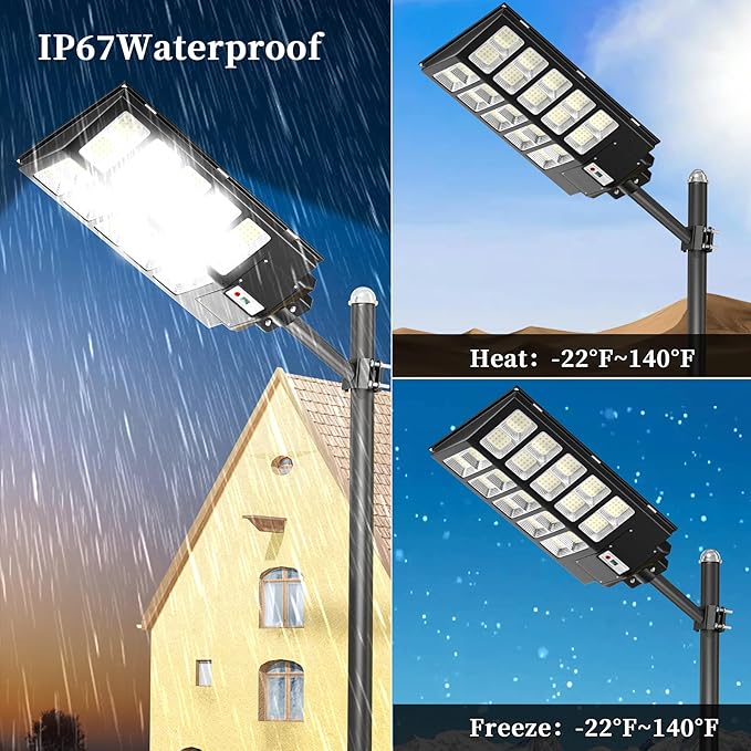Ofuray Of-6000W Solar Street Lights Outdoor, 400000Lm Solar Streets Light - Image 5