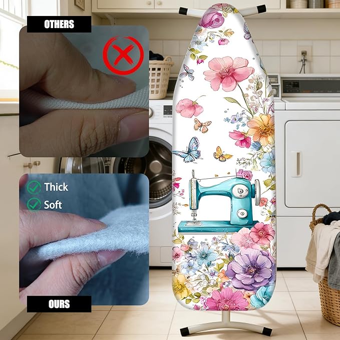Nuxovilar Ironing Board Cover Needle Cotton 15x54 Inches | Ironing Board Cover - Image 4