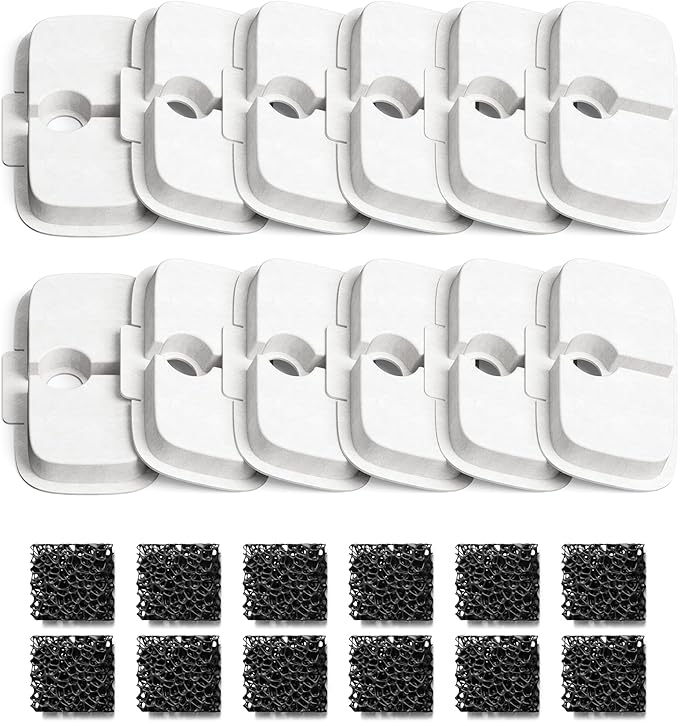 PETLIBRO Cat Water Fountain Filter Replacement, 12 Packs Pet Fountain Filter & by PETLIBRO