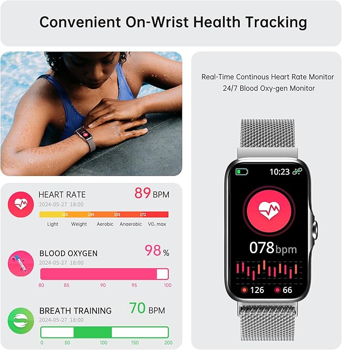 Sunorshop Health Fitness Tracker, Smart Watch - Image 2