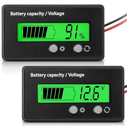 DC 12V 24V 36V 48V 60V 72V 84V Golf Cart Battery Meter by Frienda
