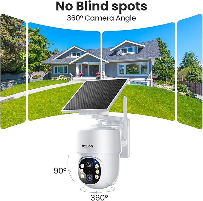 SOLIOM- True 5MP HD Security Cameras Outdoor Wireless, Add-On Camera, Solar - Image 6