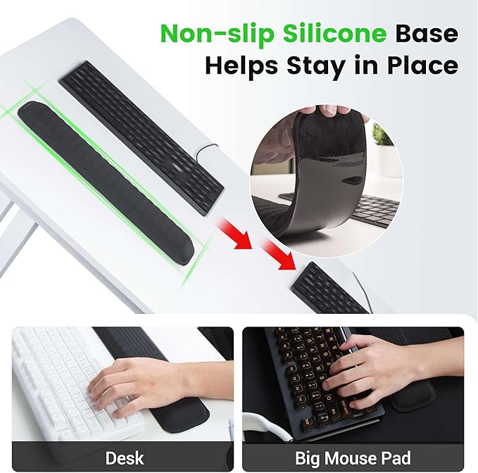 MEKASS Keyboard Wrist Rest for 60% Compact Keyboard, Ergonomic Soft Memory Foam - Image 5