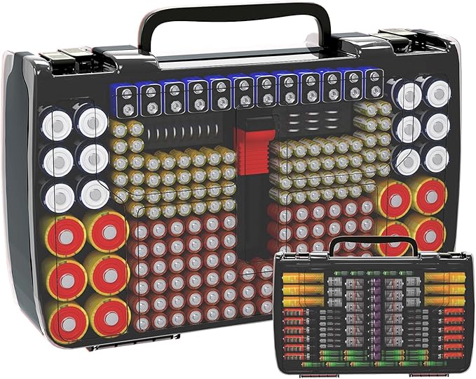 Aptbyte Battery Organizer Storage Holder Box Case by APTBYTE
