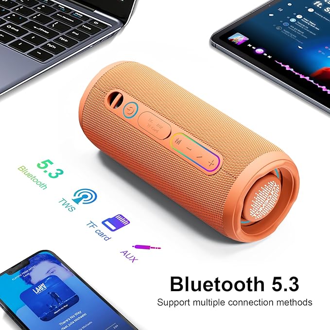 YOLOEMOT Shower Bluetooth Speaker Waterproof, Powerful Deep Bass, Wireless - Image 5