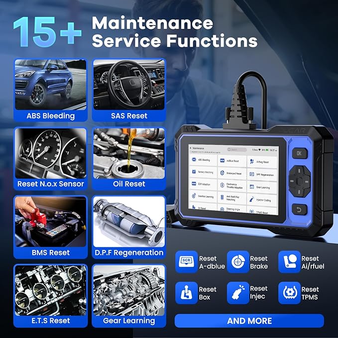 OBD2 Scanner, MUCAR 632 Elite AI-Assisted OBD2 Bidirectional Scan Tool - Image 3