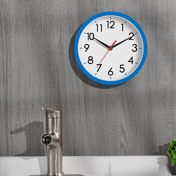 AKCISOT Wall Clock 8 Inch Silent Non-Ticking Modern Clocks Battery Operated - Image 5