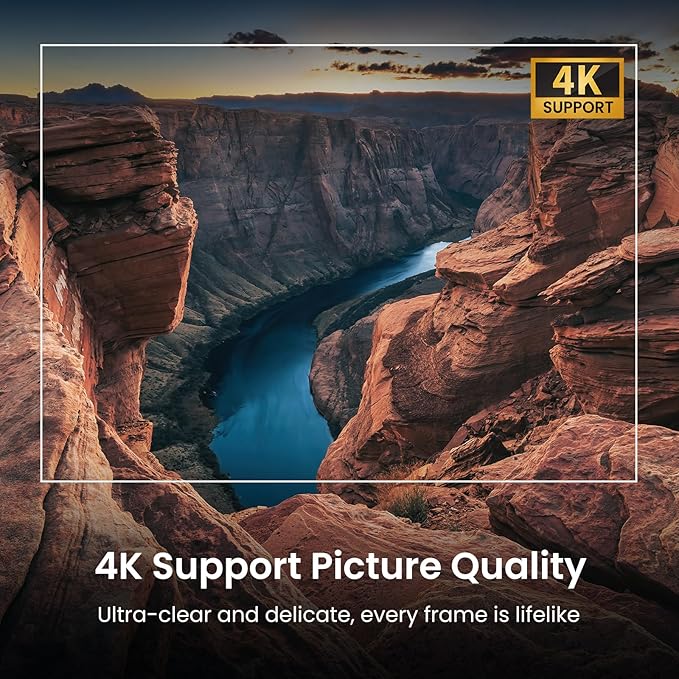 Official Licensed Google TV Smart Projector, HAPPRUN 4K UHD Home Theater - Image 4
