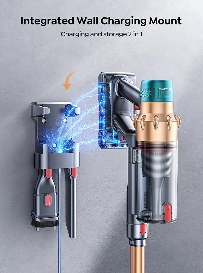 Cordless Vacuum Cleaner, 600W 50KPA 65 Mins Runtime Self-Standing Vacuum - Image 5