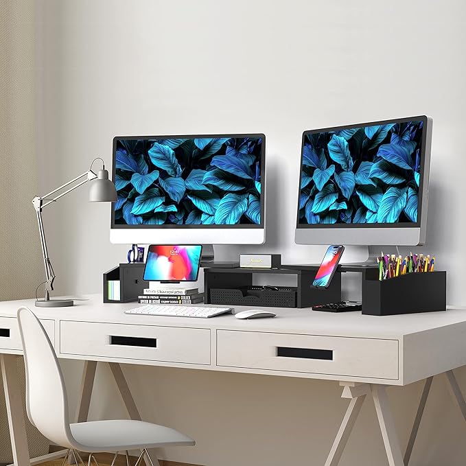 Simple Houseware Desk Dual Monitor Stand Riser - Image 5