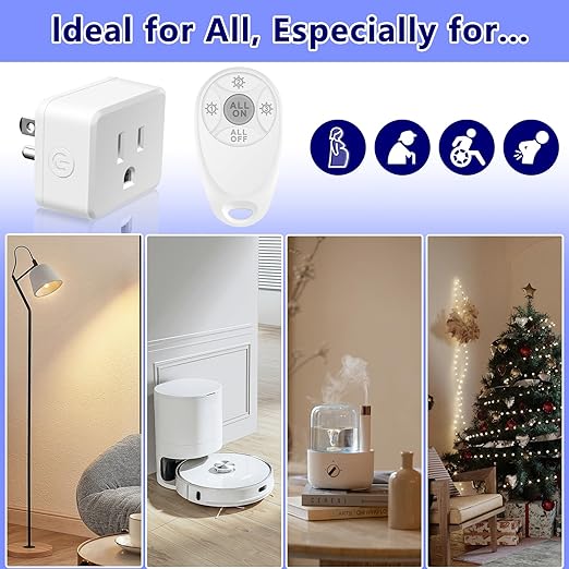Greencycle Remote Control Outlet, 2 Wireless Light Switches and 2 Outlet Plugs - Image 7