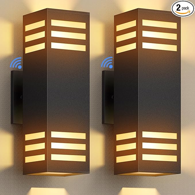 rosykite Dusk to Dawn LED Outdoor Light Fixture Wall Mount, Modern Exterior by RosykiteBuyNow