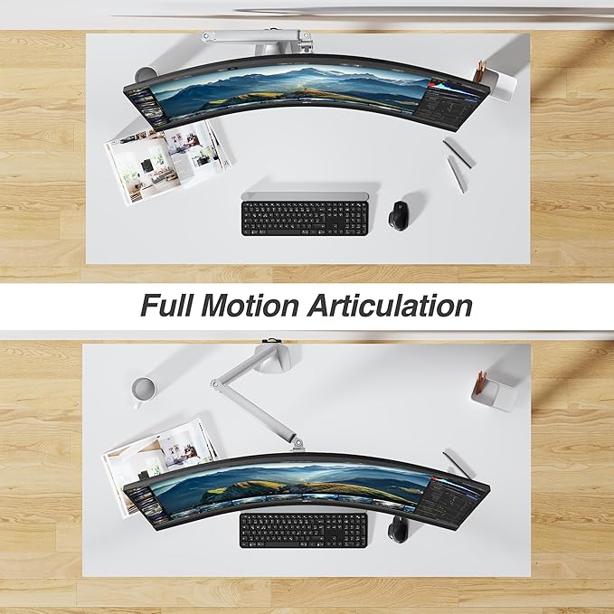 AVLT Single 17"-45" Monitor Arm Desk Mount Premium Mechanical Spring fits One - Image 6