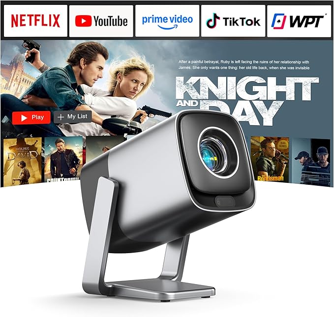 Mini Projector with WiFi and Bluetooth, XuanPad Smart Projector 4K Support by YouDeservetheBest