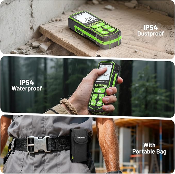 Huepar 330Ft Green Laser Measurement Tool - Image 5