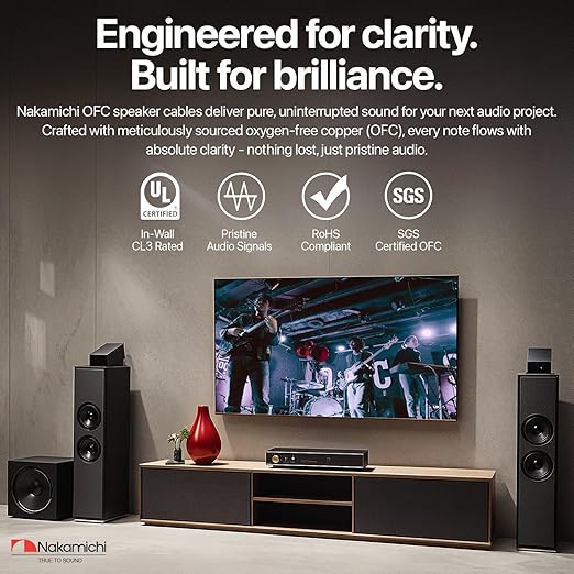 Nakamichi 14/2 in-Wall & Direct Burial Oxygen-Free Copper 2-Conductor Speaker - Image 2