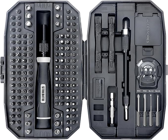STREBITO Precision Screwdriver Set, 153 in 1 Electronics Tool Kit - Image 9