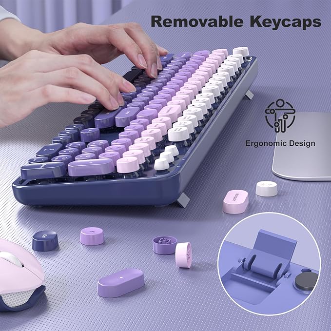 MOFII Wireless Keyboard and Mouse Combo, Full Size 2.4G Plug and Play - Image 6