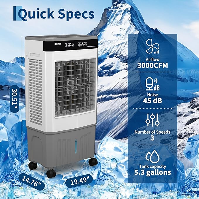 3000 CFM Portable Cooler Fan - Image 2