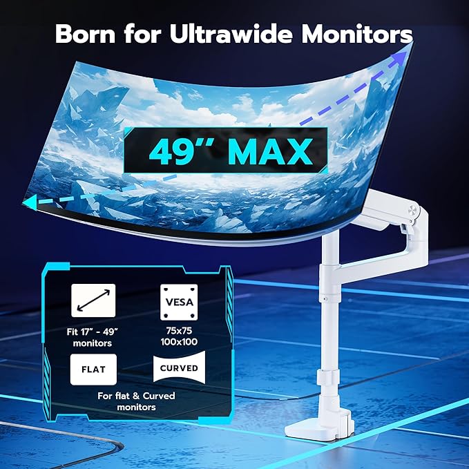 ARES WING Single Monitor Arm Desk Mount - Image 4