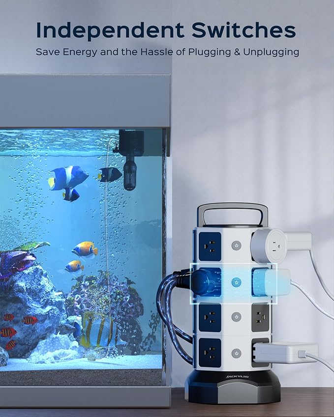 Power Strip Tower Surge Protector - Image 4