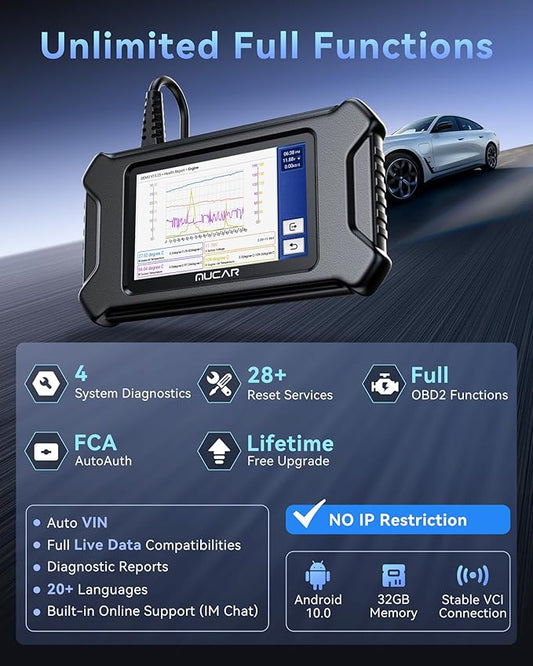MUCAR CS90 OBD2 Scanner Diagnostic Tool - Image 2