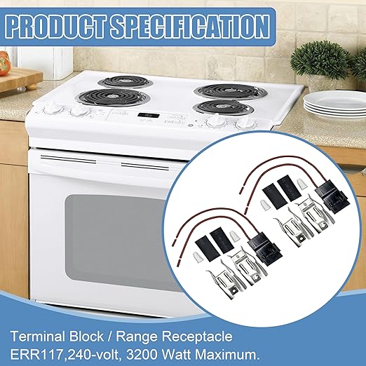 Pack of 2 Range Stove Element Plug Receptacle Block Terminal Block Range - Image 4