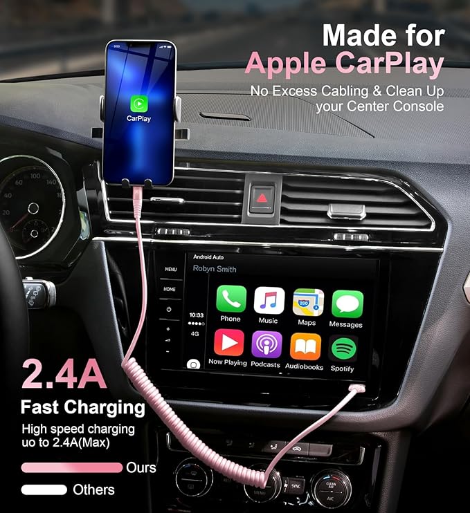 iPhone Charger Cable for Car 3FT - Image 2
