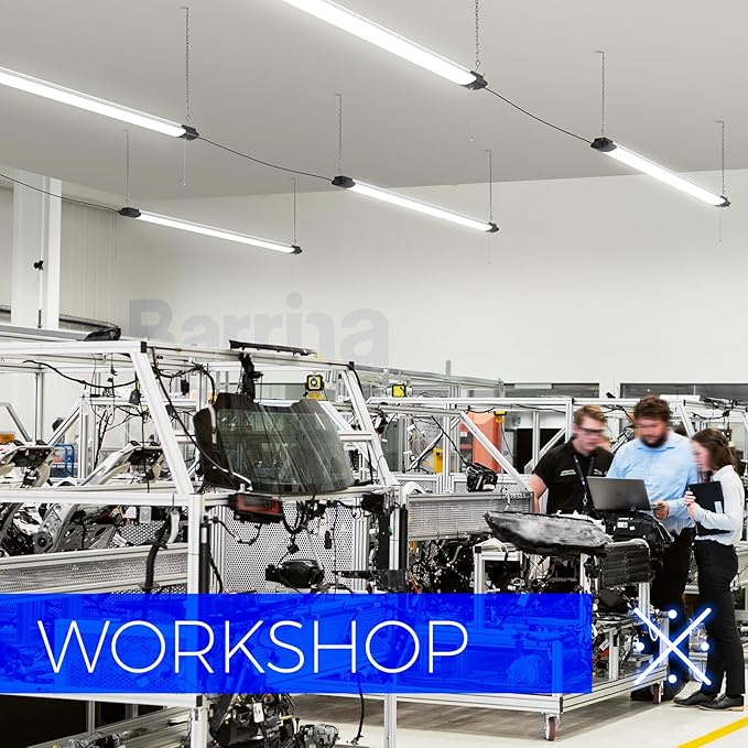 Barrina BS84 LED Shop Lights for Workshop 4FT, 5000K Linkable Light Fixture for - Image 4