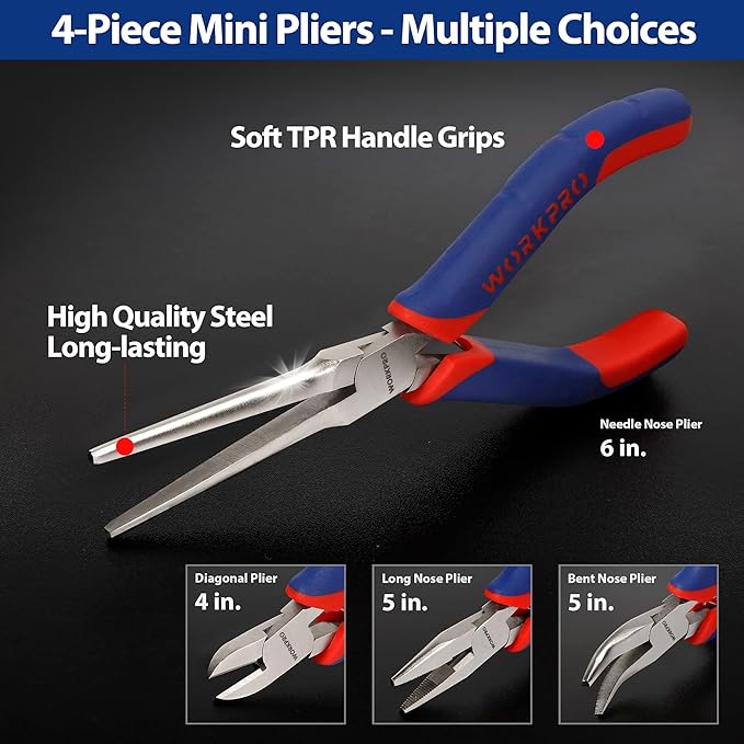 WORKPRO 33PCS Precision Repair Tool Set Includes Pliers Set, Screwdrivers Set - Image 3