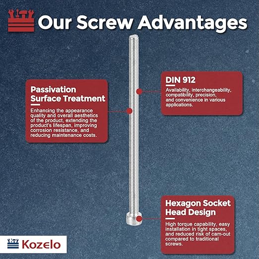 Kozelo 10pcs Socket Head Cap Screws - Image 3